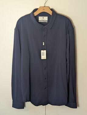 Father Sons Classic Navy Polo Long Sleeve XXXXL